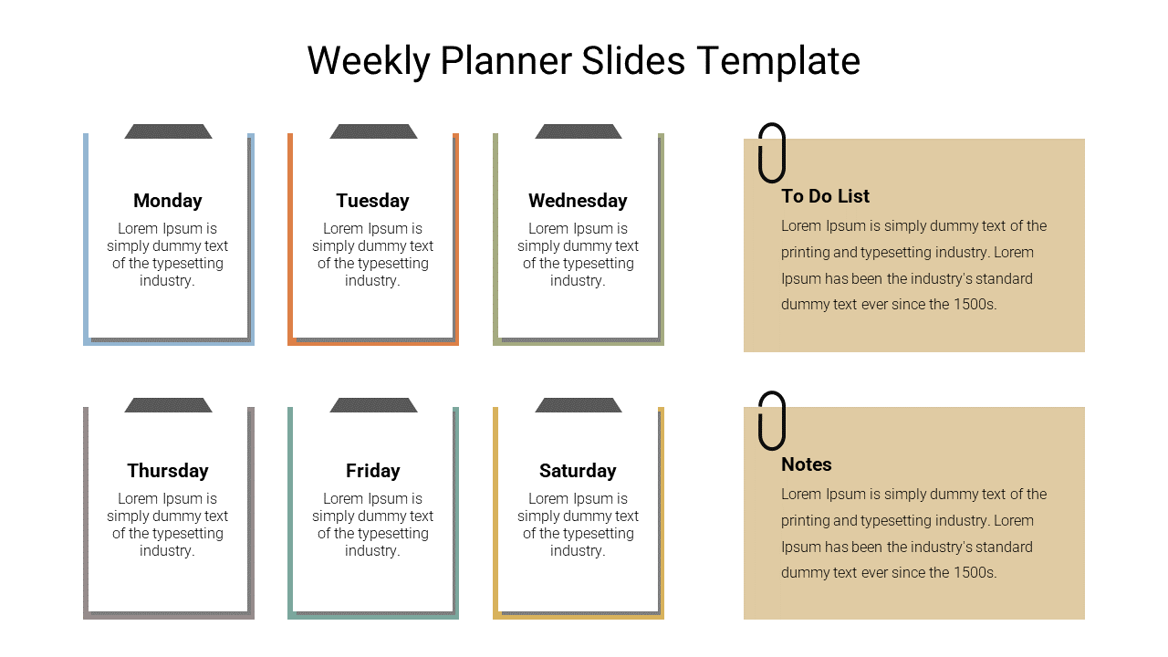 Weekly Planner Google Slides Template